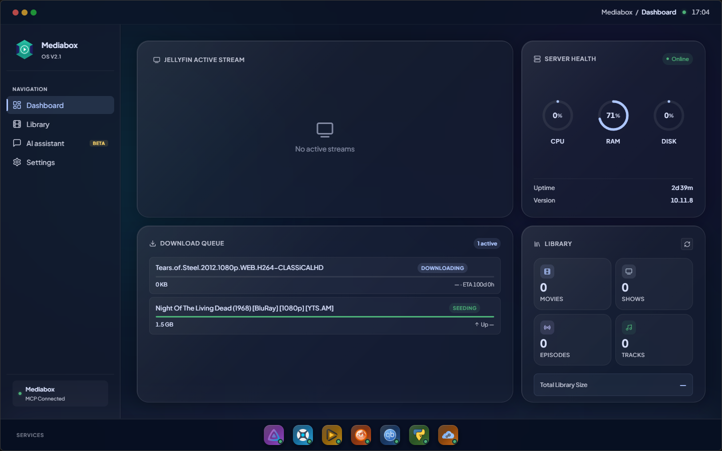 Nueve servicios, una vista en vivo